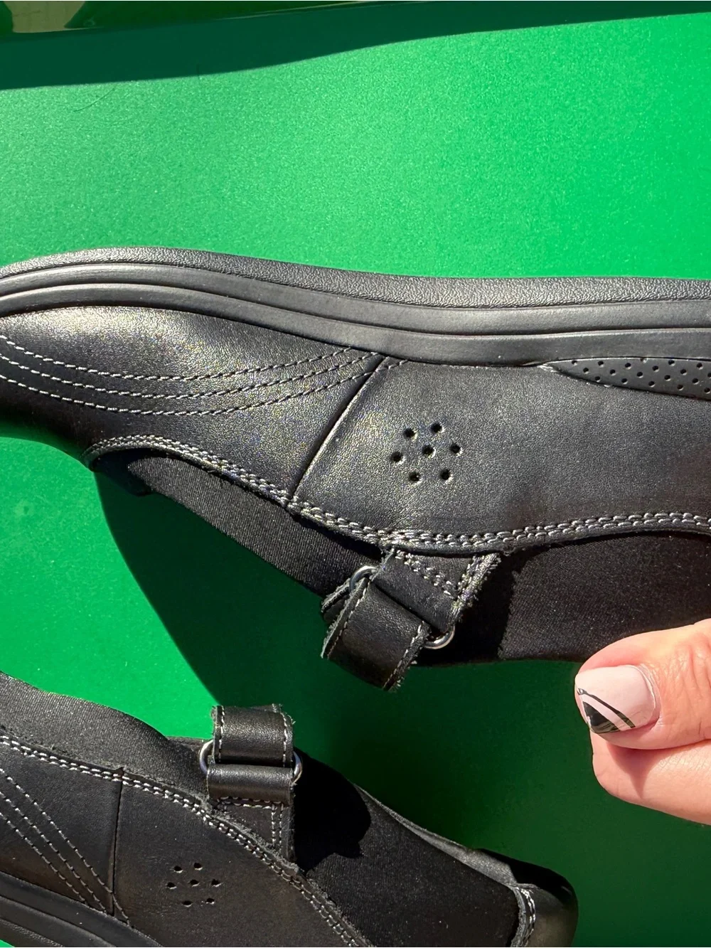 DREW Black Mary Jane Comfort Flats women’s size 7.5 Black Work Shoes